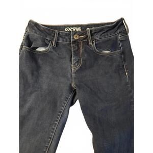 Warehouse One Mid-Rise Skinny Jeans – Dark Wash, Size 27 Short